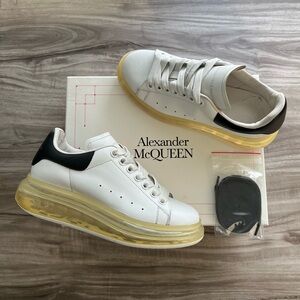 $750 Alexander McQueen Oversized Transparent Sole Sneakers Womens Size 7